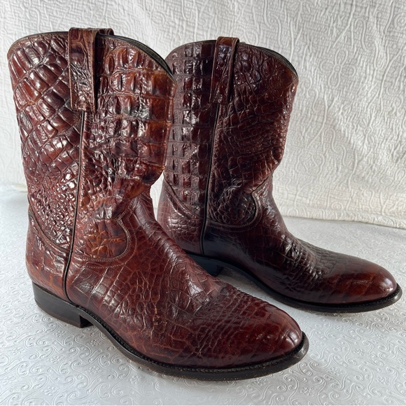 Bottes En Cuir RUDEL Homme - Marron, Taille US 10E - Style équitation Ou Décontracté - Occasion